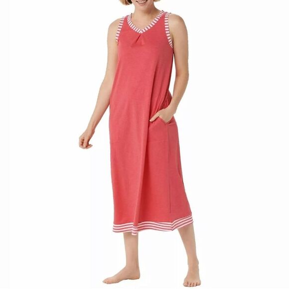 Carole Hochman Garden Maxi Dress Sleepshirt Set - Picture 3 of 5